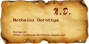 Notheisz Dorottya névjegykártya