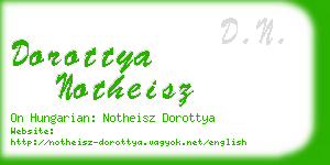 dorottya notheisz business card